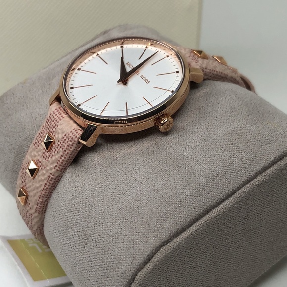 Michael Kors Pyper Studded watch pink MK2873 - Picture 4 of 9